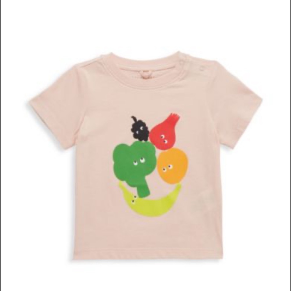 Stella McCartney Kids pink fruit tshirt girls